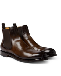 Officine Creative Tempus Polished Leather Chelsea Boots