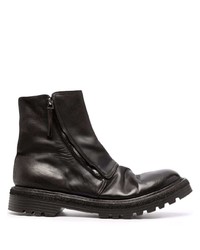 Premiata Wrinkled Effect Leather Boots