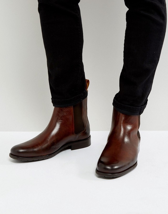 Zign Shoes Zign Leather Chelsea Boots 