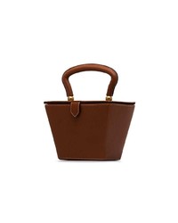 Staud Brown Sadie Mini Structured Leather Bag