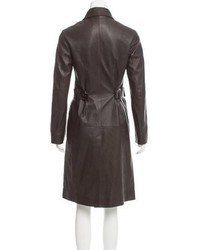 Prada Leather Trench Coat