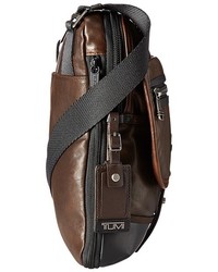 Tumi Alpha Bravo Annapolis Leather Zip Flap Messenger Bags