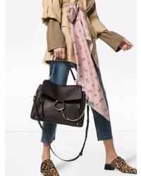 Chloé Brown Faye Day Leather Shoulder Bag