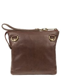 Will Leather Goods Petal Leather Crossbody Bag Brown