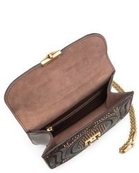 Valentino Rocklock Mini Embossed Leather Crossbody Bag