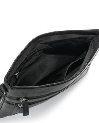 Rr Leather Piped Crossbody Bag