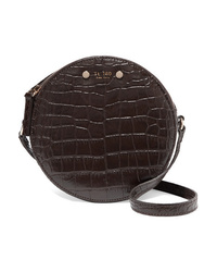 Tl-180 Tambour Croc Effect Leather Shoulder Bag