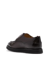 Bally Almond Toe Leather Derby Shoes
