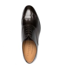 Henderson Baracco Almond Toe Leather Derby Shoes