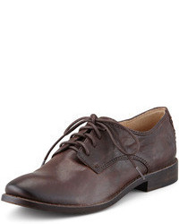 Frye Anna Leather Oxford Brown