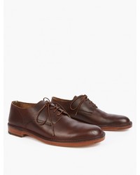 Officine Creative Brown Leather Oxford Shoes
