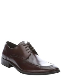 Kenneth Cole New York Brown Leather Total Win Lace Up Oxfords