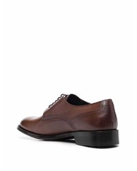 Corneliani Burnished Effect Lace Up Derby Shoes