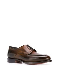 Santoni Burnished Finish Derby Shoes