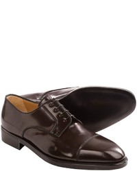 a. testoni Calf Leather Oxford Shoes Cap Toe