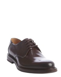 Gucci Cocoa Brown Smooth Leather Lace Up Oxfords