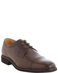 Tod's Dark Brown Cap Toe Lace Up Oxfords