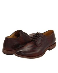 Frye Phillip Oxford Lace Up Casual Shoes Dark Brown Vintage Leather