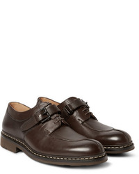 Heschung Carrya Panelled Leather Derby Shoes
