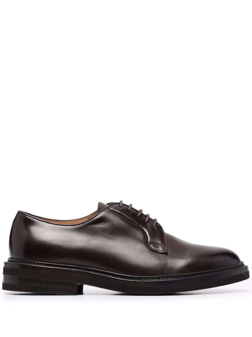 Brunello Cucinelli Lace Up Leather Derby Shoes, $1,150 | farfetch.com ...