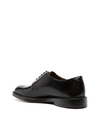 Doucal's Lace Up Patent Leather Derby Shoes