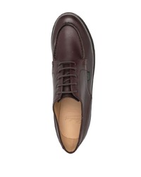 Paraboot Logo Patch Leather Derby Shoes