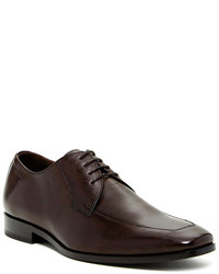 Men's Dark Brown Leather Derby Shoes by Hugo Boss | Lookastic