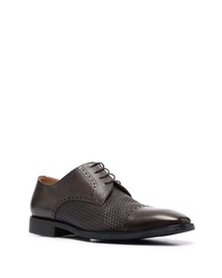 Corneliani Perforated Lace Up Derby Shoes