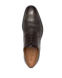 Corneliani Perforated Lace Up Derby Shoes