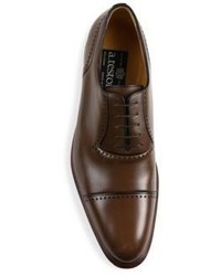 a. testoni Perforated Leather Derby Shoes