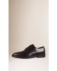 Burberry Shearling Lined Leather Derby Shoes
