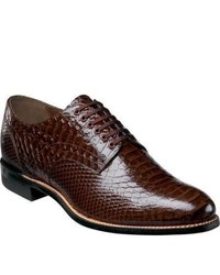 Stacy Adams Madison 00055 Brown Leather Lace Up Shoes