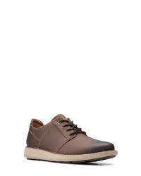 Clarks Un Larvik 2 Sneaker In Brown Oily Leather At Nordstrom