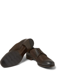 Dolce & Gabbana Washed Leather Derby Shoes
