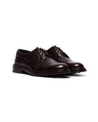 Trickers X Browns Burgundy Derby Leather Shoes