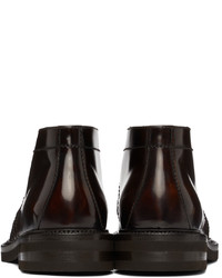 Brunello Cucinelli Brown Aged Calfskin Desert Boots