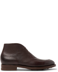 Edward Green Halifax Cross Grain Leather Chukka Boots