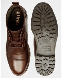 Firetrap Leather Lace Up Desert Boots