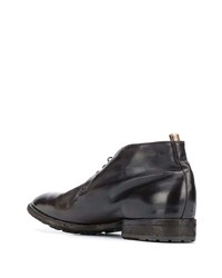 Officine Creative Polished Lace Up Boots