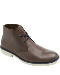 Rockport Ledge Hill Boot Deconstructed Coach Brown Leather Boots