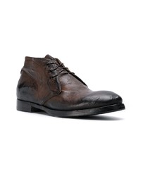 Silvano Sassetti Textured Lace Up Derby Shoes