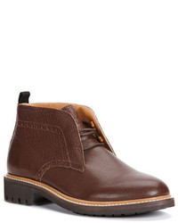 Calvin Klein Tracen Leather Lace Up Chukka Boots