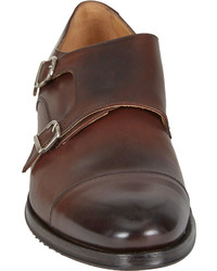 Doucal's Cap Toe Double Monk Shoes