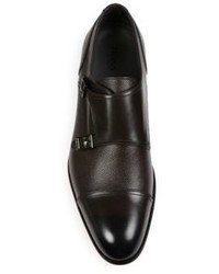 Hugo Boss Double Monk Strap Leather Shoes