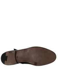Alberto Fasciani Hand Brushed Leather Monk Strap Shoes