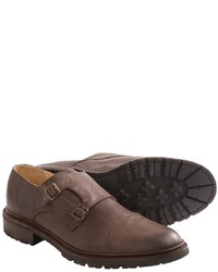 Frye James Double Monk Strap Shoes Leather