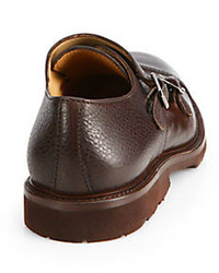 Brunello Cucinelli Leather Double Monk Strap Shoes