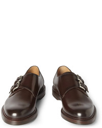 Gucci Leather Monk Strap Shoes