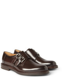Gucci Leather Monk Strap Shoes