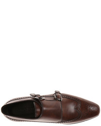 a. testoni Scoiatollo Antique Calf Double Monk Strap 600 6pm